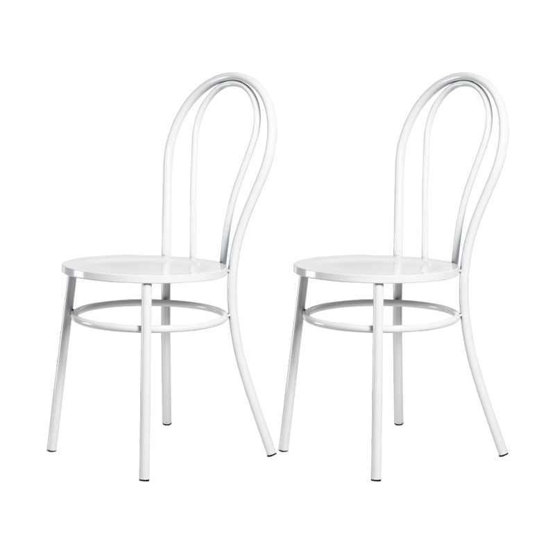 Sedie da pranzo in metallo sedie industriali di Windsor posteriori per bar