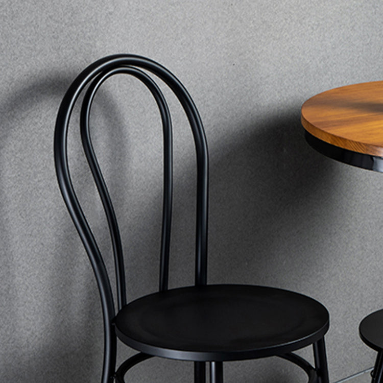 Sedie da pranzo in metallo sedie industriali di Windsor posteriori per bar