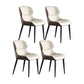 Industrial Wingback Arm Dining Chairs for Home Leather Dining Side Chair