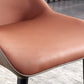 Industrial Wingback Arm Dining Chairs for Home Leather Dining Side Chair