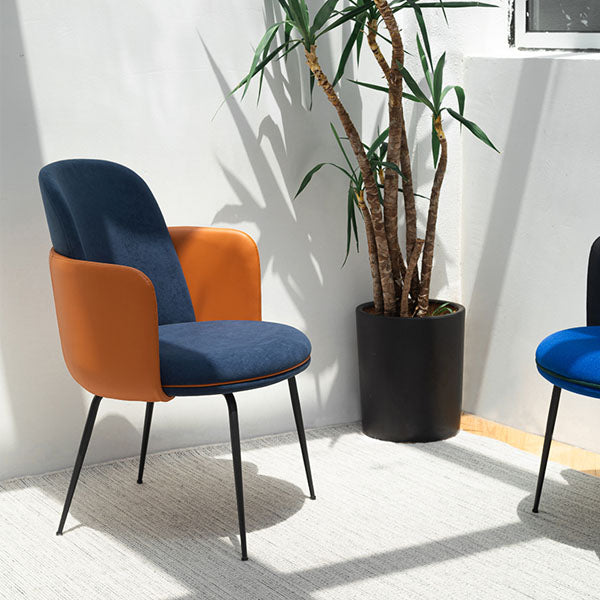 Chaise de concepteur de chaise de salle à manger mate de style concepteur solide