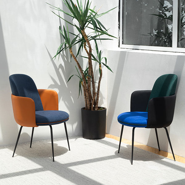 Chaise de concepteur de chaise de salle à manger mate de style concepteur solide