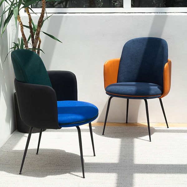 Chaise de concepteur de chaise de salle à manger mate de style concepteur solide