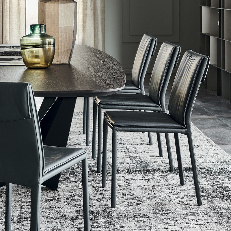 Modern Chairs Dining Armless Chair with Metal Legs for Kitchen Clearhalo 'Dining Chairs' 'Dining Tables & Seating' 'dining_chair' 'furn' 'furn_dining_chair' 'Furniture' 'Kitchen & Dining Furniture' 5730214