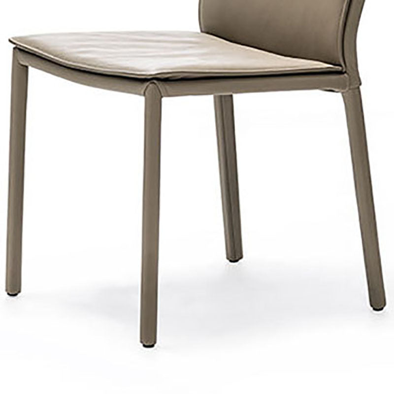 Modern Chairs Dining Armless Chair with Metal Legs for Kitchen Clearhalo 'Dining Chairs' 'Dining Tables & Seating' 'dining_chair' 'furn' 'furn_dining_chair' 'Furniture' 'Kitchen & Dining Furniture' 5730222