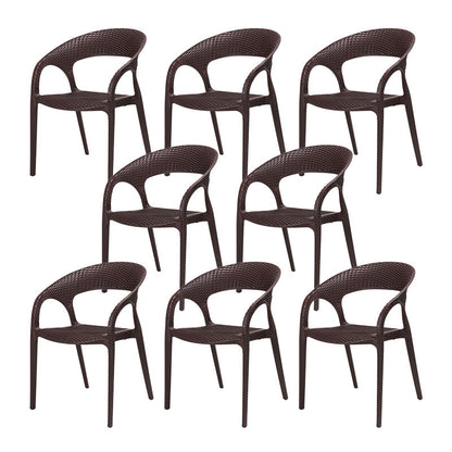 Eigentijdse stoel eetstoel stoel met plastic benen voor keuken