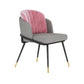 Scandinavian Armless Solid Back Chair for Home Upholstered Side Chair Pink 1 Piece Clearhalo 'Dining Chairs' 'Dining Tables & Seating' 'dining_chair' 'furn' 'furn_dining_chair' 'Furniture' 'Kitchen & Dining Furniture' 5730247
