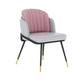 Scandinavian Armless Solid Back Chair for Home Upholstered Side Chair Pearl Pink 1 Piece Clearhalo 'Dining Chairs' 'Dining Tables & Seating' 'dining_chair' 'furn' 'furn_dining_chair' 'Furniture' 'Kitchen & Dining Furniture' 5730254
