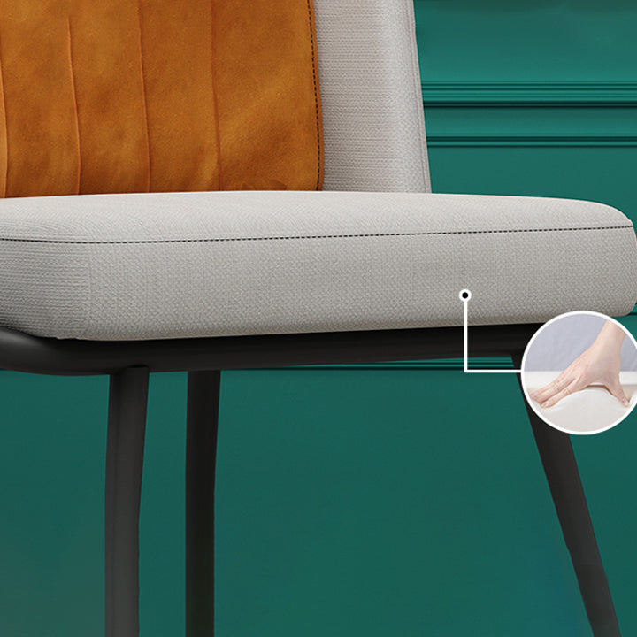 Scandinavian Armless Solid Back Chair for Home Upholstered Side Chair Clearhalo 'Dining Chairs' 'Dining Tables & Seating' 'dining_chair' 'furn' 'furn_dining_chair' 'Furniture' 'Kitchen & Dining Furniture' 5730259