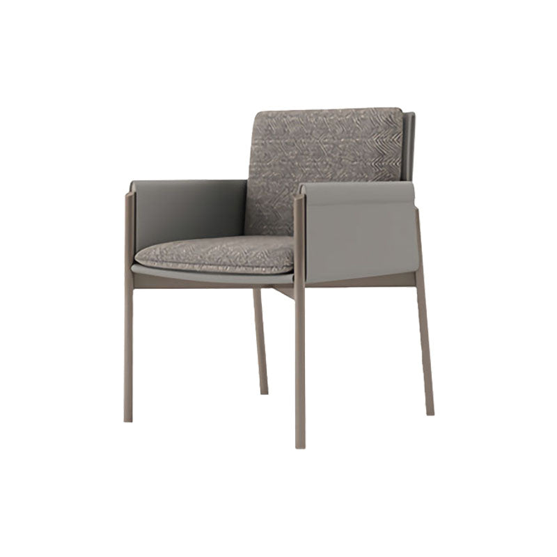 Gestoffeerde matte afwerking eetstoel designerstijl thuis stevige achterstoel stoel