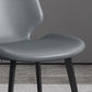 Modern Chair Dining Armless Chairs with Metal Legs for Kitchen