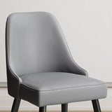 Scandinavische gestoffeerde armloze eetkamerstoelen stoere rugstoel