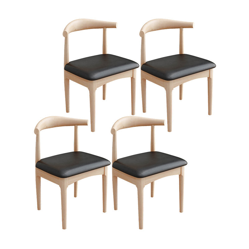 Industriële gestoffeerde zijstoelen open achterstoel