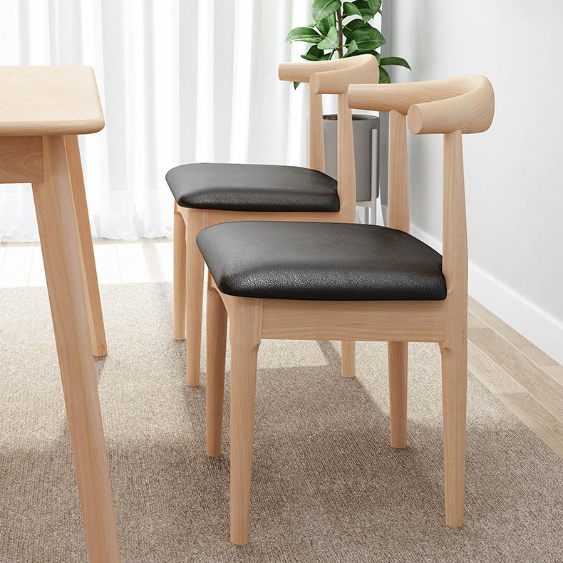 Industriële gestoffeerde zijstoelen open achterstoel