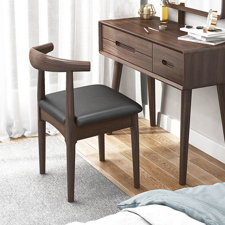 Industriële gestoffeerde zijstoelen open achterstoel