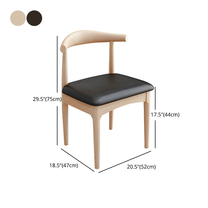 Industriële gestoffeerde zijstoelen open achterstoel