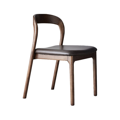 Silla de estilo moderno sillas sin brazo con patas de madera para cocina