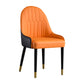 Solid Back Chair Scandinavian Style Arm Leather Dining Side Chairs Clearhalo 'Dining Chairs' 'Dining Tables & Seating' 'dining_chair' 'furn' 'furn_dining_chair' 'Furniture' 'Kitchen & Dining Furniture' 5730489