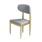 Upholstered Chair Scandinavian Style Open Back Dining Side Chair Grey 1 Piece Clearhalo 'Dining Chairs' 'Dining Tables & Seating' 'dining_chair' 'furn' 'furn_dining_chair' 'Furniture' 'Kitchen & Dining Furniture' 5730498