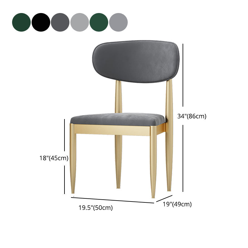 Upholstered Chair Scandinavian Style Open Back Dining Side Chair Clearhalo 'Dining Chairs' 'Dining Tables & Seating' 'dining_chair' 'furn' 'furn_dining_chair' 'Furniture' 'Kitchen & Dining Furniture' 5730510