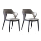 Upholstered Dining Chairs Industrial Open Back Arm Dining Chairs for Home