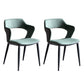 Upholstered Dining Chairs Industrial Open Back Arm Dining Chairs for Home