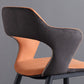 Upholstered Dining Chairs Industrial Open Back Arm Dining Chairs for Home