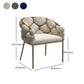 Nordic Style Upholstered Armless Dining Chairs Solid Back Chair for Home
