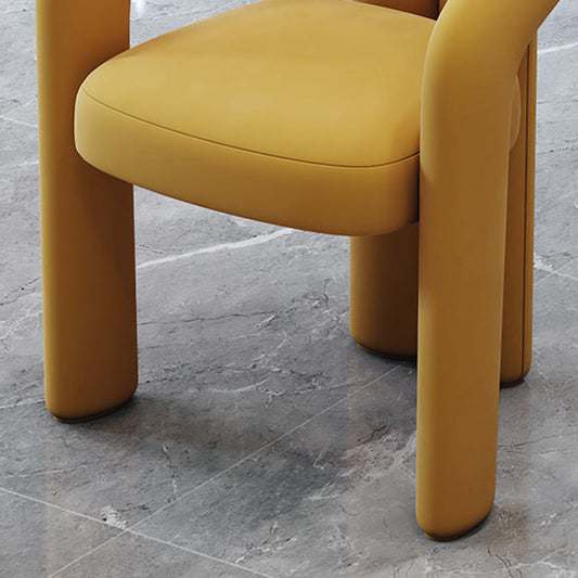 Sedia da pranzo a pianta aperta in stile velluto in velluto designer