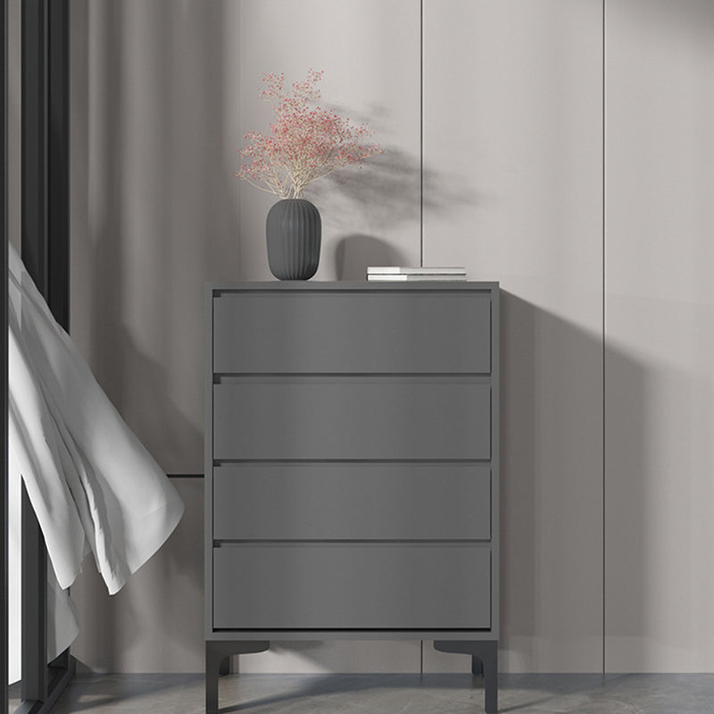 Modern 23.62" L Accent Chest with Drawers and Black Bracket Legs Grey 4 Clearhalo 'Cabinets & Chests' 'cabinets_chests' 'furn' 'furn_cabinets_chests' 'Furniture' 'Living Room Furniture' 5730592