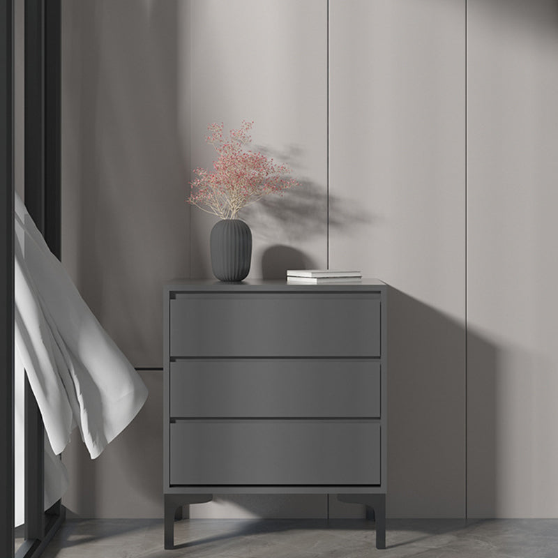 Modern 23.62" L Accent Chest with Drawers and Black Bracket Legs Grey 3 Clearhalo 'Cabinets & Chests' 'cabinets_chests' 'furn' 'furn_cabinets_chests' 'Furniture' 'Living Room Furniture' 5730593