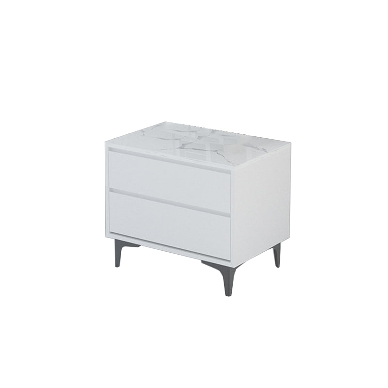 Modern 23.62" L Accent Chest with Drawers and Black Bracket Legs Clearhalo 'Cabinets & Chests' 'cabinets_chests' 'furn' 'furn_cabinets_chests' 'Furniture' 'Living Room Furniture' 5730604
