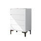 Modern 23.62" L Accent Chest with Drawers and Black Bracket Legs Clearhalo 'Cabinets & Chests' 'cabinets_chests' 'furn' 'furn_cabinets_chests' 'Furniture' 'Living Room Furniture' 5730606
