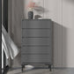 Modern 23.62" L Accent Chest with Drawers and Black Bracket Legs Grey 5 Clearhalo 'Cabinets & Chests' 'cabinets_chests' 'furn' 'furn_cabinets_chests' 'Furniture' 'Living Room Furniture' 5730609