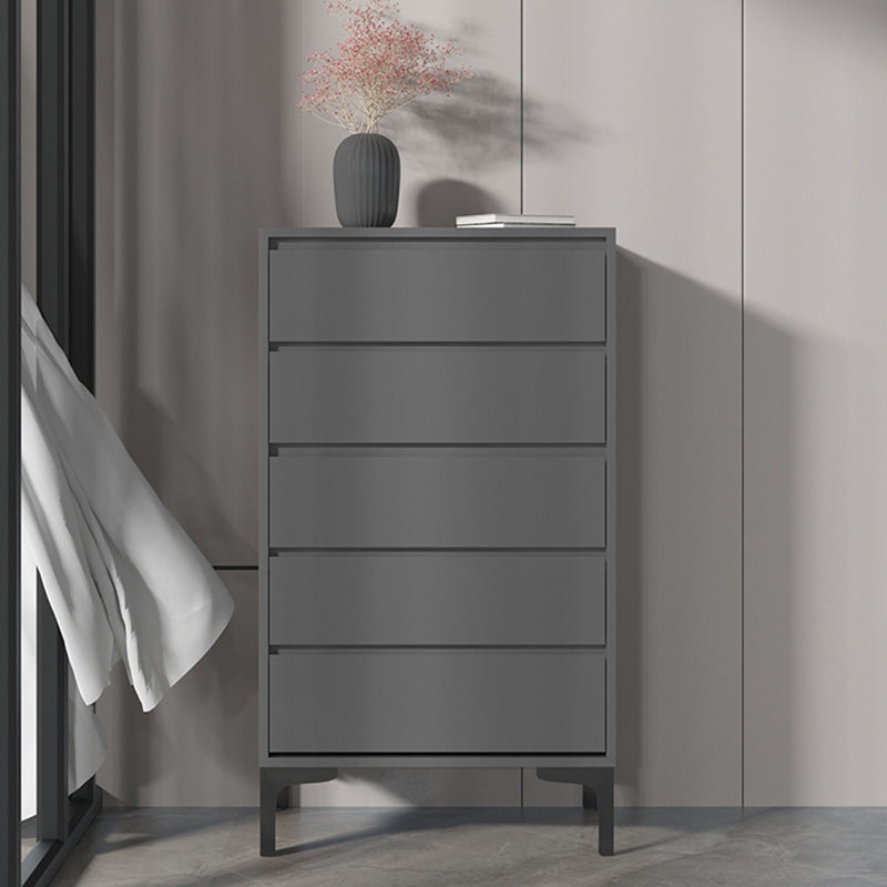 Modern 23.62" L Accent Chest with Drawers and Black Bracket Legs Grey 5 Clearhalo 'Cabinets & Chests' 'cabinets_chests' 'furn' 'furn_cabinets_chests' 'Furniture' 'Living Room Furniture' 5730609