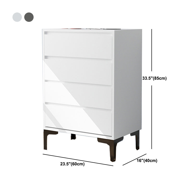Modern 23.62" L Accent Chest with Drawers and Black Bracket Legs Clearhalo 'Cabinets & Chests' 'cabinets_chests' 'furn' 'furn_cabinets_chests' 'Furniture' 'Living Room Furniture' 5730612