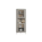 15.75" L * 15.75" W Storage Cabinet with Shelf and Glass Doors Triangle Cabinet 15.7"L x 15.7"W x 59"H Grey Clearhalo 'Cabinets & Chests' 'cabinets_chests' 'furn' 'furn_cabinets_chests' 'Furniture' 'Living Room Furniture' 5730616