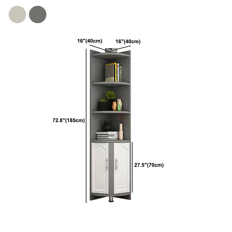 Armadio resistente alle macchie con ripiani e porte moderne moderni rettangolo