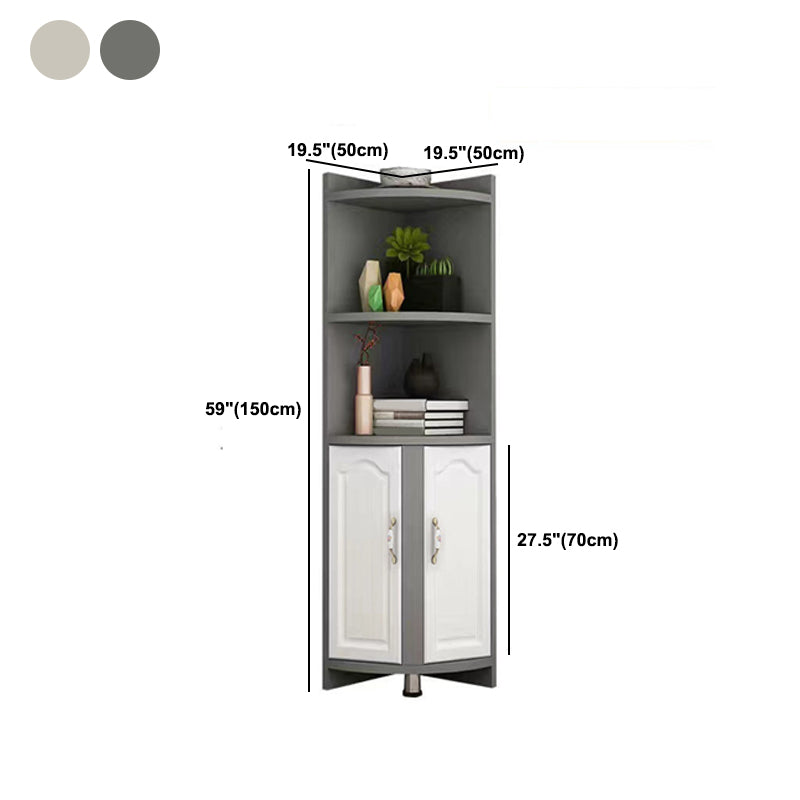 Armadio resistente alle macchie con ripiani e porte moderne moderni rettangolo