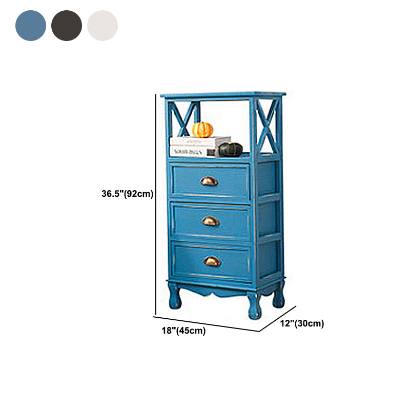 Modern Wood Accent Chest with Drawers and Shelf 11.81" Wide Chest Clearhalo 'Cabinets & Chests' 'cabinets_chests' 'furn' 'furn_cabinets_chests' 'Furniture' 'Living Room Furniture' 5730705