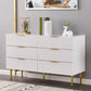 15.74" Wide Modern Accent Ches Wood Soft Close Drawers Chest 6 White Clearhalo 'Cabinets & Chests' 'cabinets_chests' 'furn' 'furn_cabinets_chests' 'Furniture' 'Living Room Furniture' 5730723