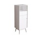 Modern Accent Cabinet with Drawers 13.77" Wide Side Cabinet 1 Door