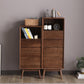 Modern Accent Cabinet with Drawers 13.77" Wide Side Cabinet 1 Door