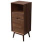 Modern Accent Cabinet with Drawers 13.77" Wide Side Cabinet 1 Door