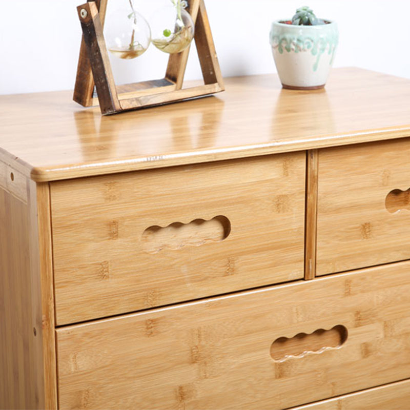 Contemporary Brown Accent Chest Rectangle Chest with Drawers