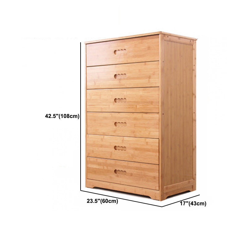 Contemporary Brown Accent Chest Rectangle Chest with Drawers