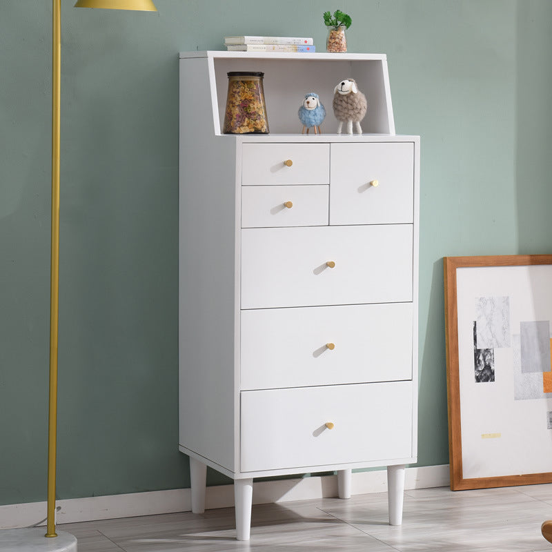 6引き出しのアクセントチェストストレートレッグコンテンポラリーチェスト15.74 "幅