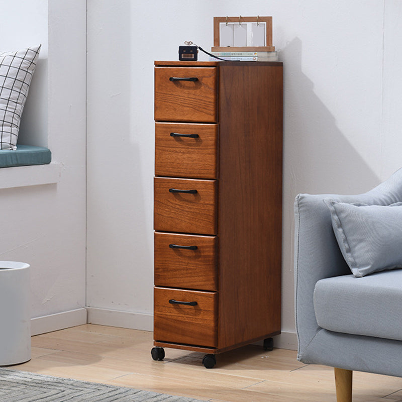 16,53 "cassa di accento largo con cassetti in legno massiccio con ruote