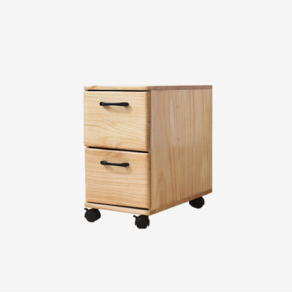 16,53 "cassa di accento largo con cassetti in legno massiccio con ruote