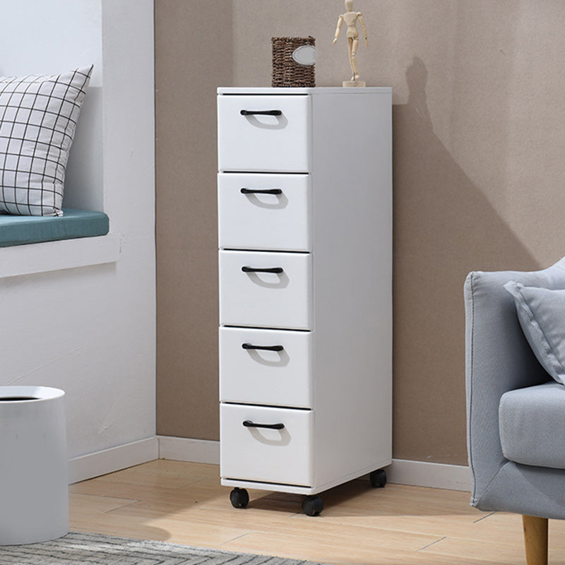 16.53 "引き出し付きの幅のアクセントチェストホイール付きのソリッドウッドチェスト